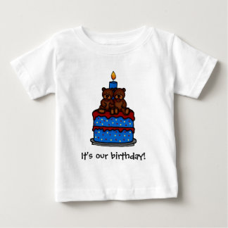 T-shirts d'anniversaire pour garçons jumeaux