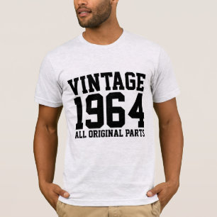 T-shirts d'anniversaire VINTAGES 1964