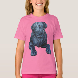 T-shirts d'art pour chiens bleus pour filles de la