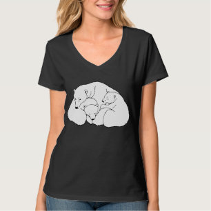 T-shirts d'art pour femmes de l'ours polaire, T-sh