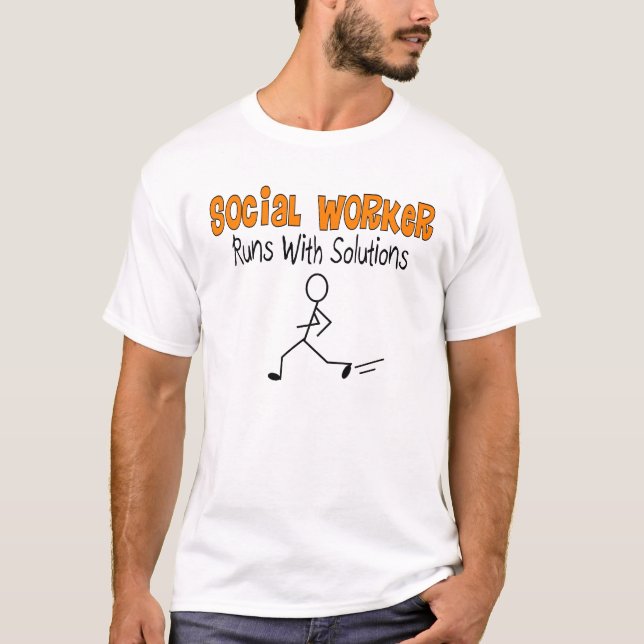 T-shirts d'assistant social (Devant)