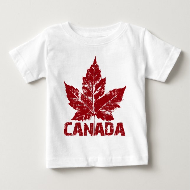 T-shirts de bébé de souvenir du Canada de chemise (Devant)