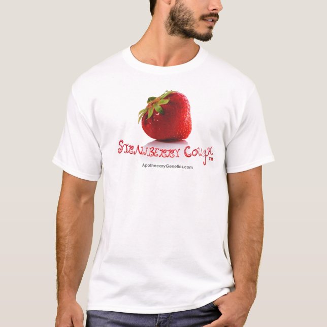 T-shirts de blanc de la FRAISE COUGH™ (Devant)