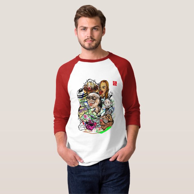 t-shirts de caricatures (Devant entier)