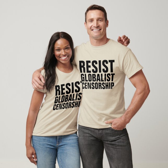 T-shirts DE CENSURE, RÉSISTER À LA CENSURE GLOBALI (Unisexe)