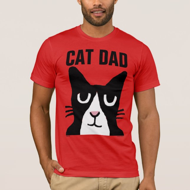 T-shirts de chat de smoking de PAPA de CAT, panda (Devant)