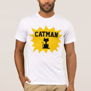 T-shirts de chat masculin CATMAN
