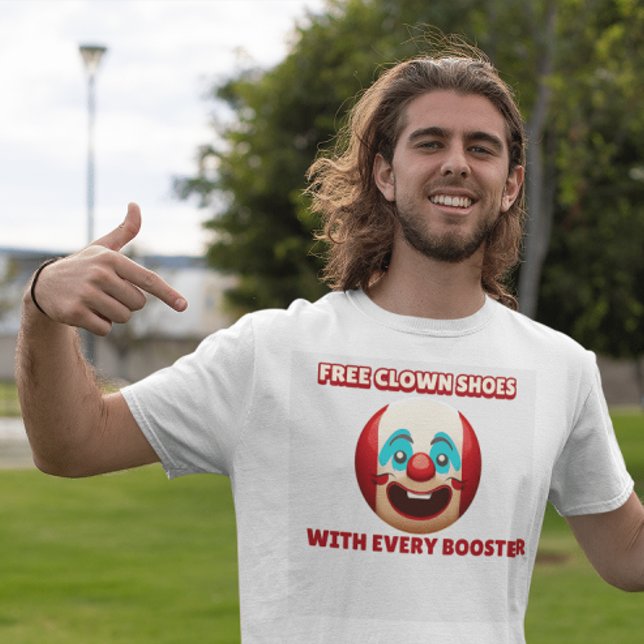 T-SHIRTS DE CHAUSSURES EN HORLOGE ANTI-VAX (Créateur téléchargé)