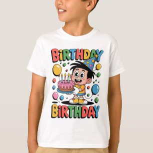 T-shirts de dessin animé nostalgiques pour enfants