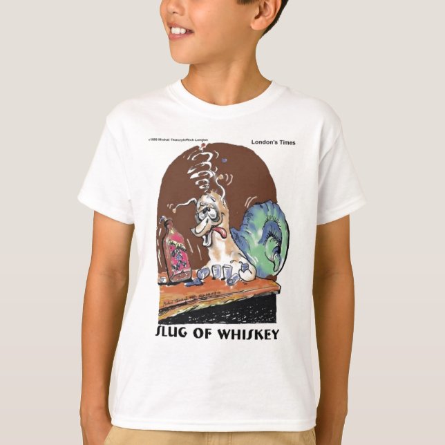 T-shirts de dessins humoristiques du Times de Lond (Devant)