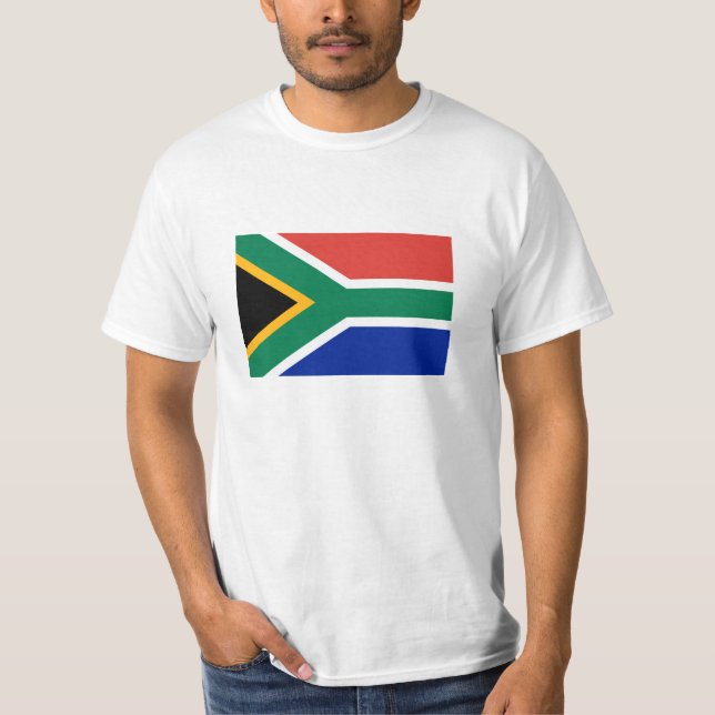T-shirts de drapeau de l'Afrique du Sud (Devant)