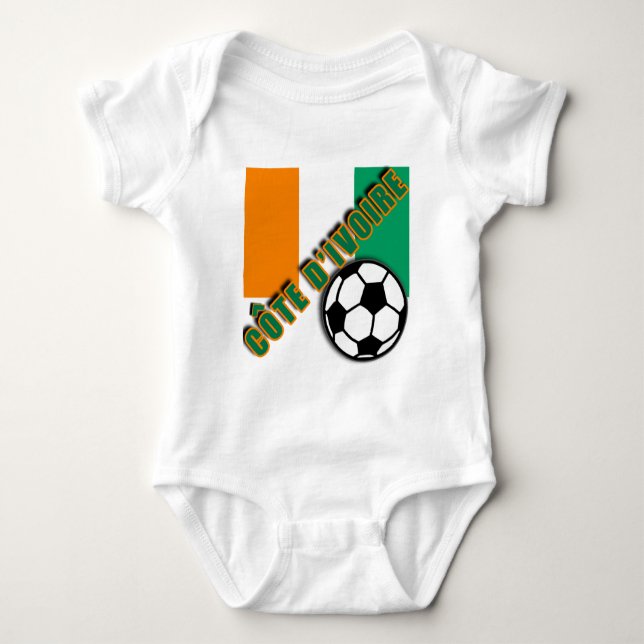 T-shirts de fan de foot de COTE D'IVOIRE de la (Devant)