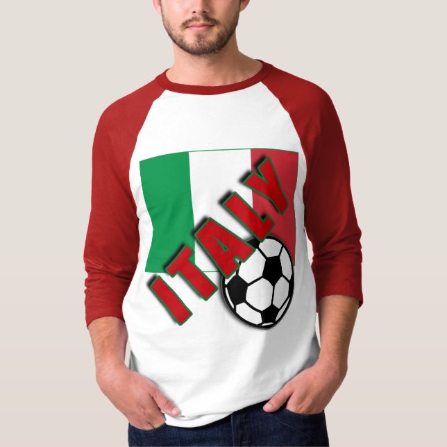 T-shirts de fan de foot du monde de l'ITALIE (Devant)