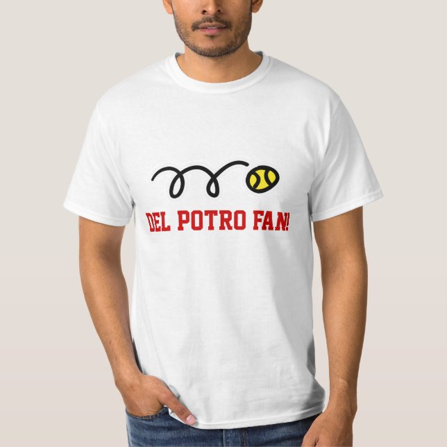 T-shirts de fan de tennis de Del Potro pour des (Devant)