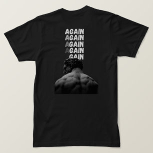 T-Shirts de Fitness avec Impression au Dos de Moti