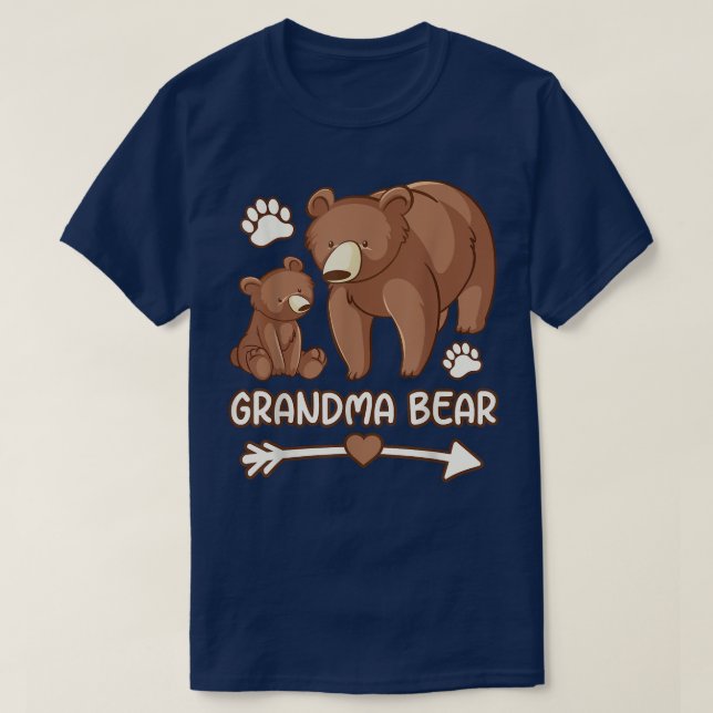 t-shirts de grand-mère ours pour femmes, tee-shirt (Design devant)