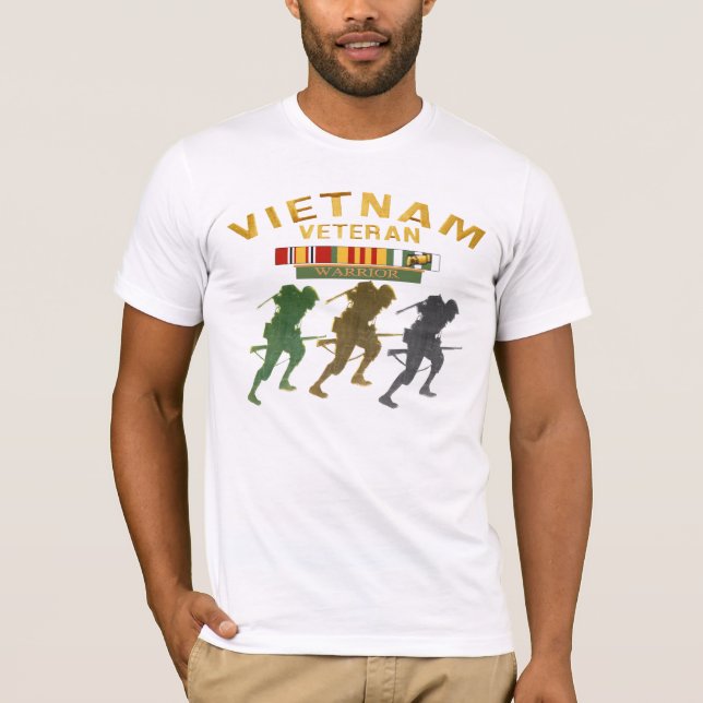 T-shirts de guerrier de vétéran du Vietnam (Devant)