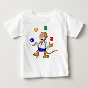 T-shirts de jonglerie de singe