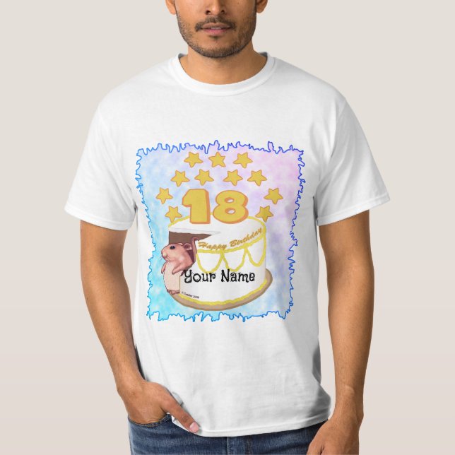 T-shirts de la fête du 18e anniversaire (Devant)