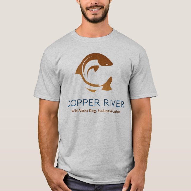 T-shirts de la rivière Copper (Devant)