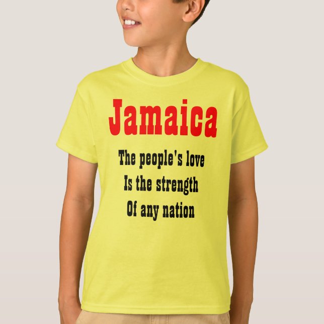T-shirts de l'amour du peuple jamaïque (Devant)