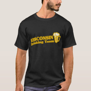 T-shirts de l'équipe de Drinking Team du Wisconsi
