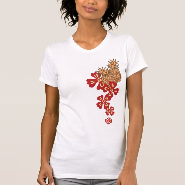 T-shirts de Luau gallon d'ananas (Devant)