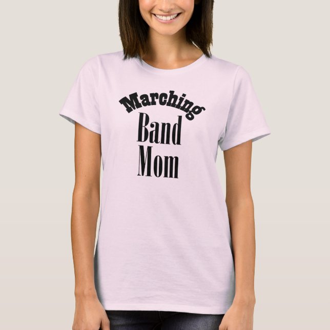 T-shirts de "maman de fanfare" de trombone (Devant)