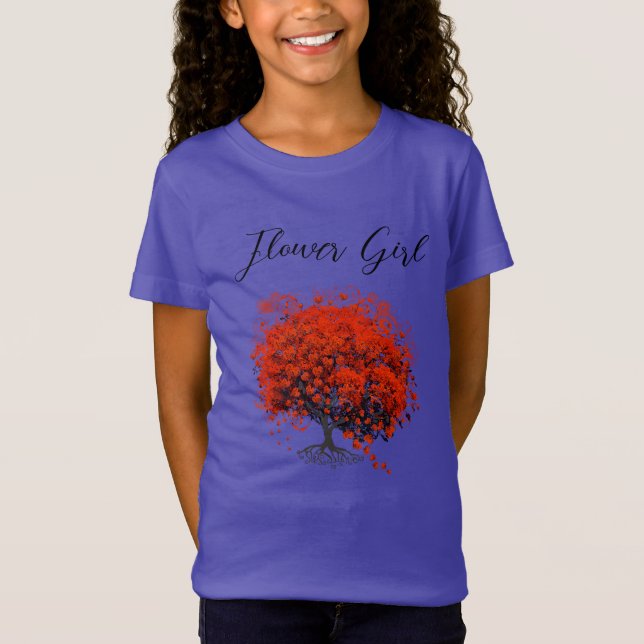 T-shirts de mariage Red Tree, Cadeaux, Autocollant (Devant)