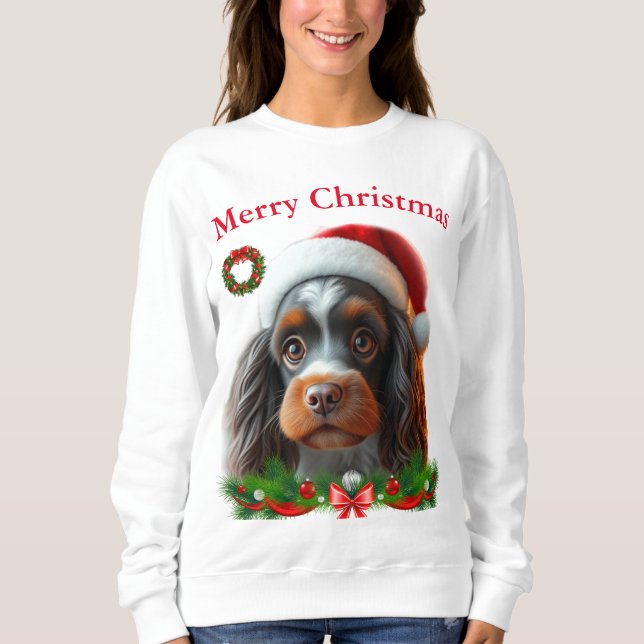 T-shirts de Noël pour chiens mignons (Devant)