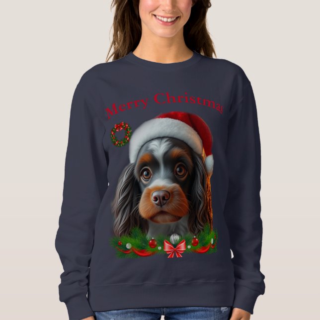 T-shirts de Noël pour chiens mignons (Devant)