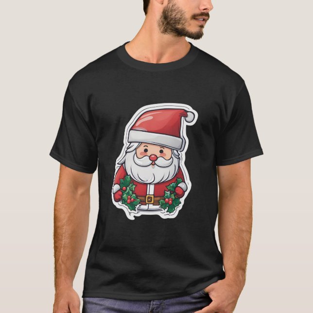 T-shirts de Noël pour femmes - Hol Festive et élég (Devant)