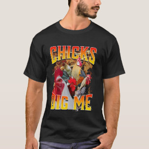T-shirts de Pâques Chicks Dig Me années 90 Jour de