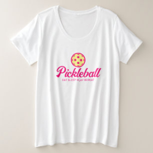 T-shirts de pickleball de taille plus pour femmes
