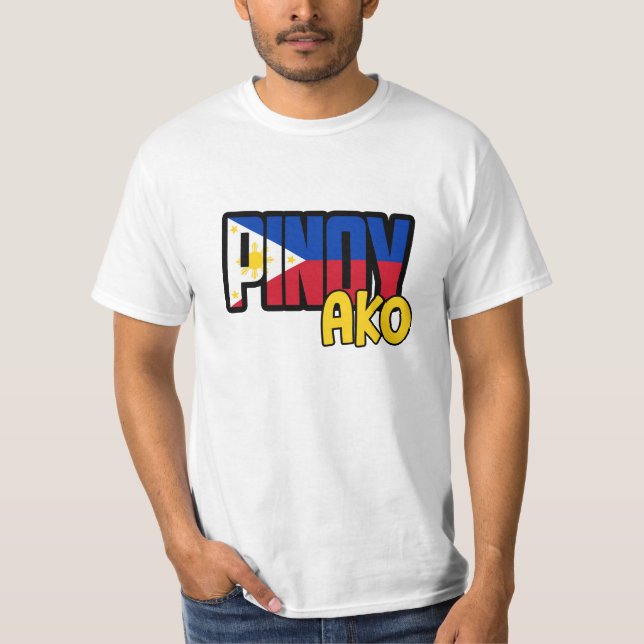 T-shirts de Pinoy Ako - chemises philippines (Devant)
