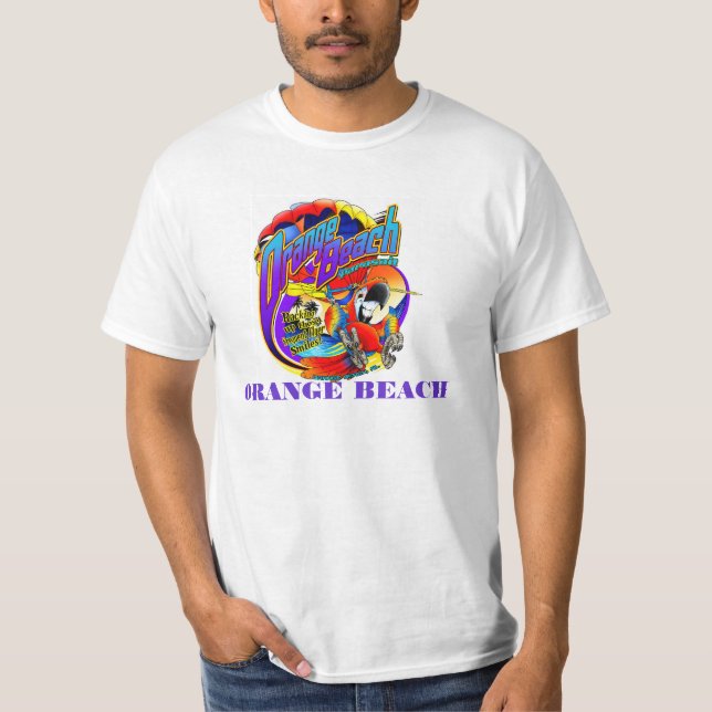 T-SHIRTS DE PLAGE - AL ORANGE DE PLAGE (Devant)