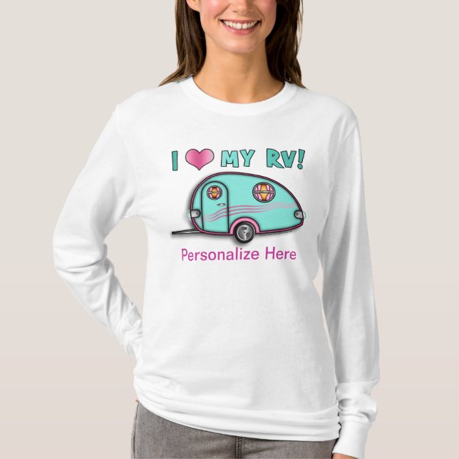 T-SHIRTS de remorque de voyage de la baisse rv de (Devant)