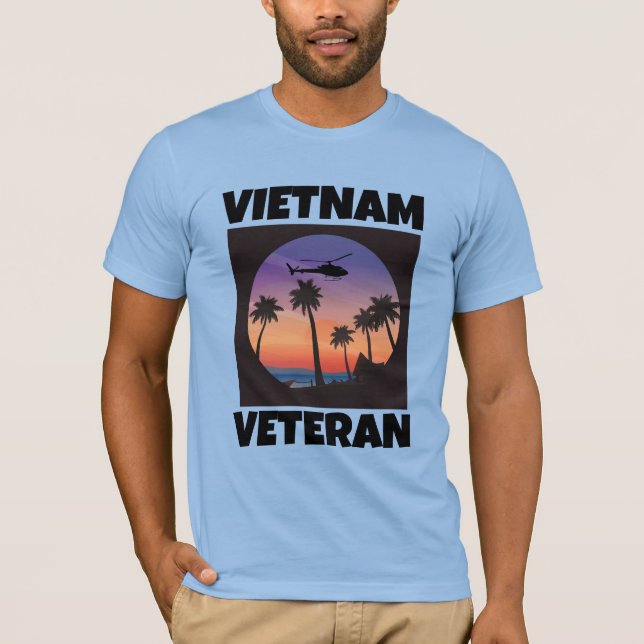 T-SHIRTS DE RÉTRO DE VÉTÉRAN VIETNAM (Devant)
