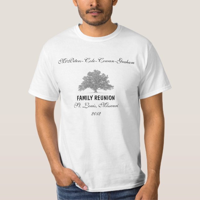 T-SHIRTS DE RÉUNION DE FAMILLE (Devant)