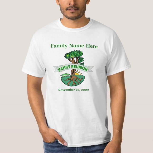 T-shirts de réunion familiale personnalisables (Devant)