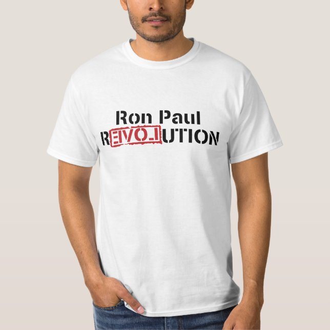 T-shirts de révolution de Ron Paul (Devant)