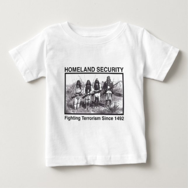 T-shirts de sécurité de patrie de Natif américain (Devant)