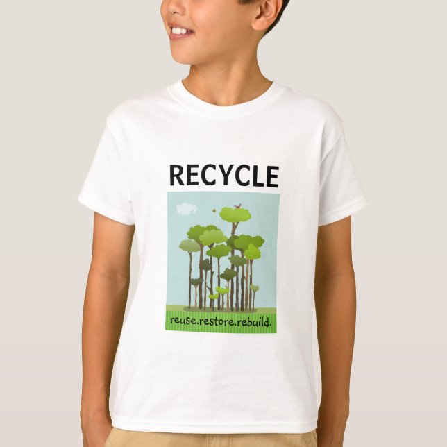 T-shirts de sensibilisation de l'environnement (Devant)
