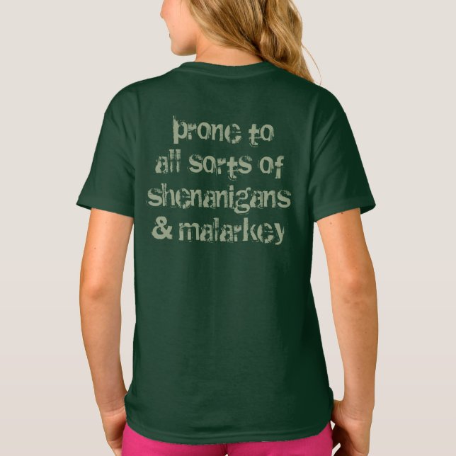 T-shirts de St Patricks d'enfants (Dos)