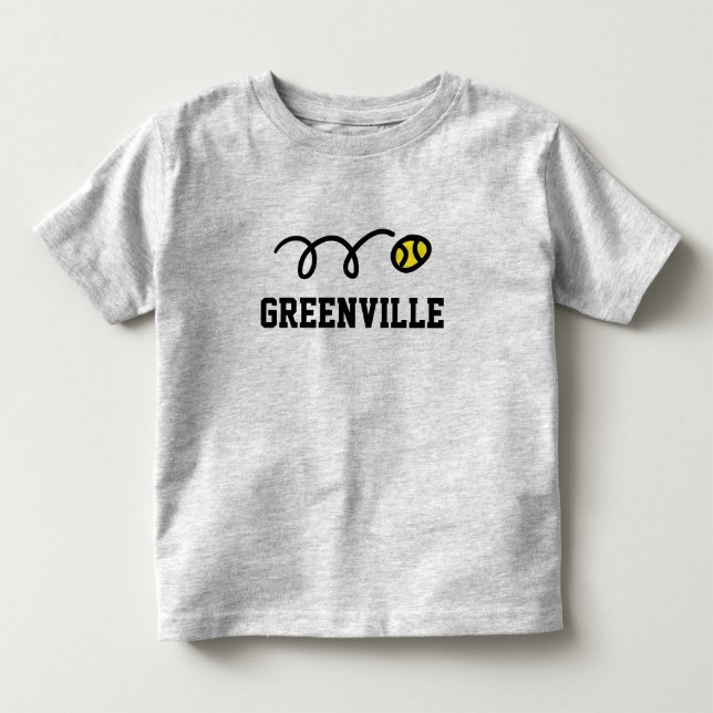 T-shirts de tennis de Greenville pour hommes, femm (Devant)