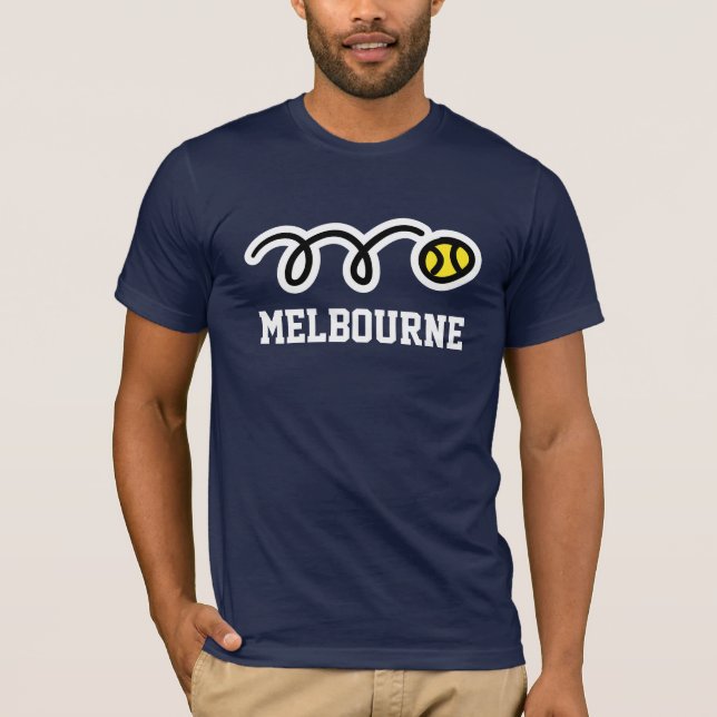 T-shirts de tennis de Melbourne pour des femmes et (Devant)