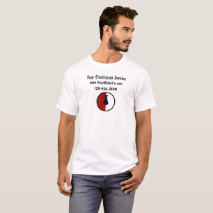 T-shirts de travail de service d'électricien
