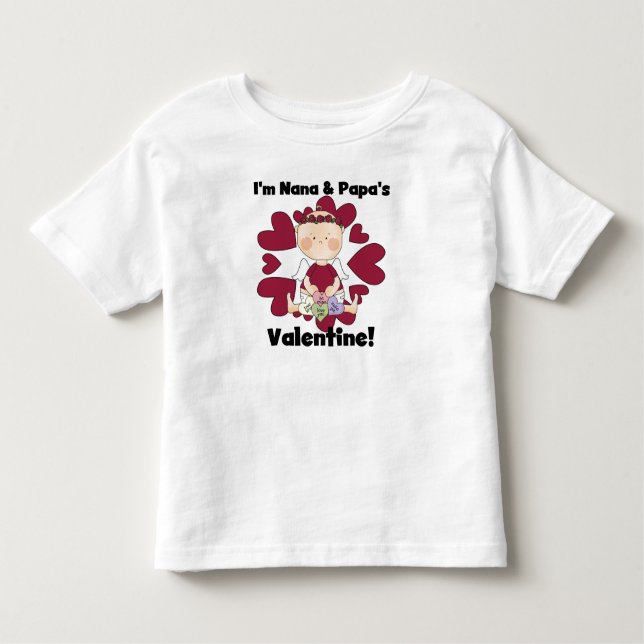 T-shirts de Valentine de Nana et du papa (Devant)