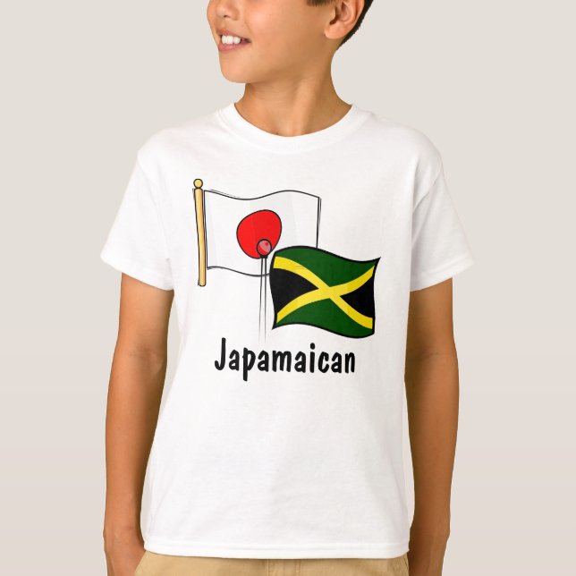 T-shirts d'enfants japonais jamaïcains (Devant)