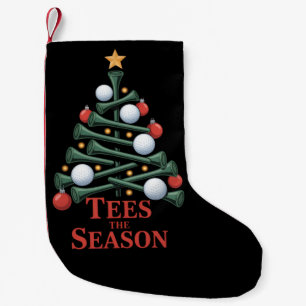 T-Shirts der Saison Golf Lustiges Weihnachts-Golf- Kleiner Weihnachtsstrumpf